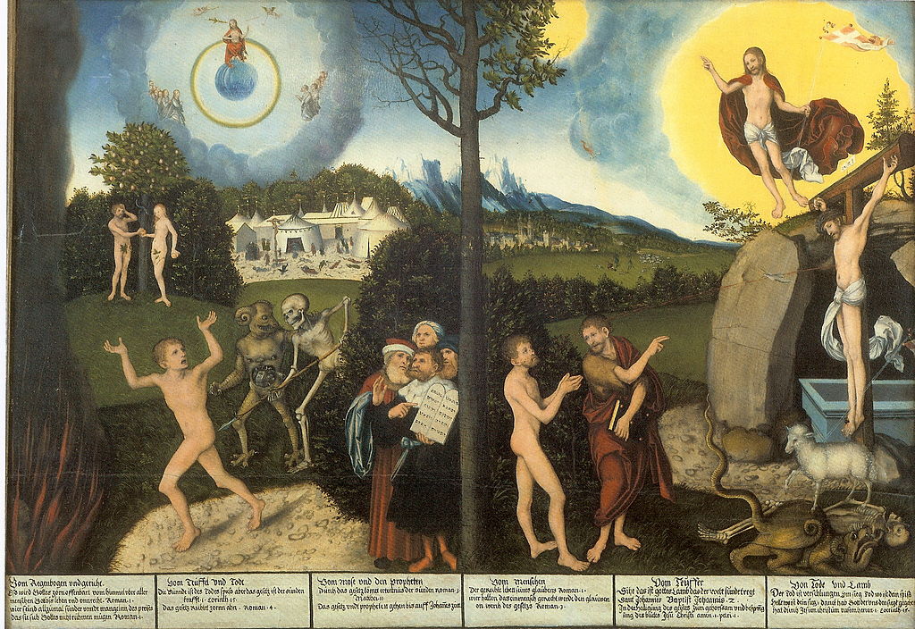 Law and Grace, 1529 Lucas Cranach the Elder Photo: Wikimedia Commons