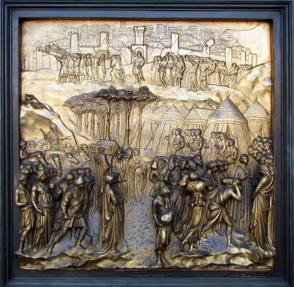 Jericho panel from the Ghiberti doors Grace Cathedral, San Francisco Photo: Bernard Gagnon  Wikimedia Commons