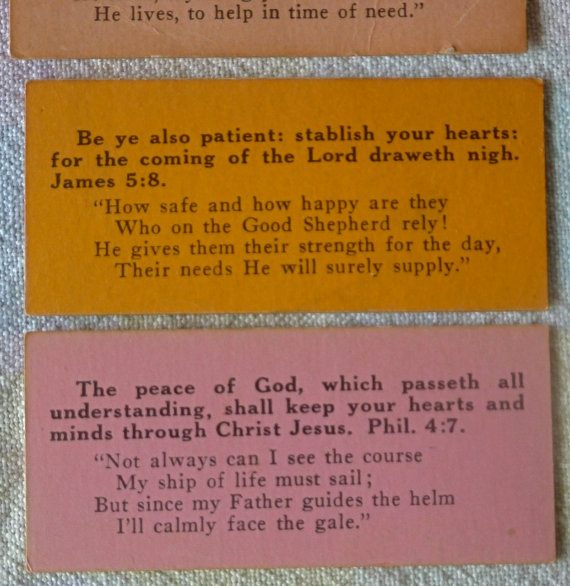 Daily manna scripture cards