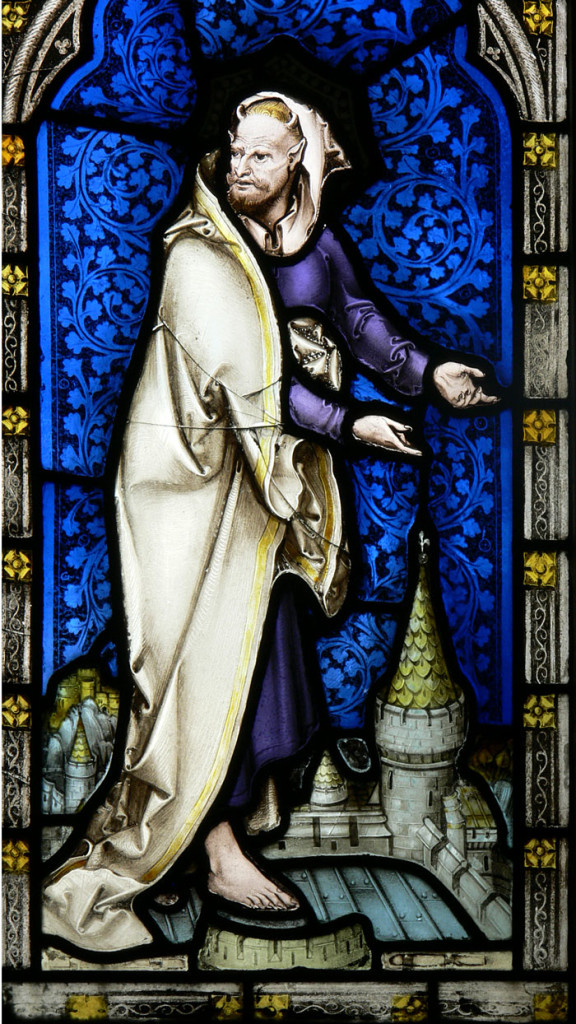 Devil - Detail Temptation of Jesus, Cloisters. Gloucester Cathedral  Photo by Walwyn on Flickr