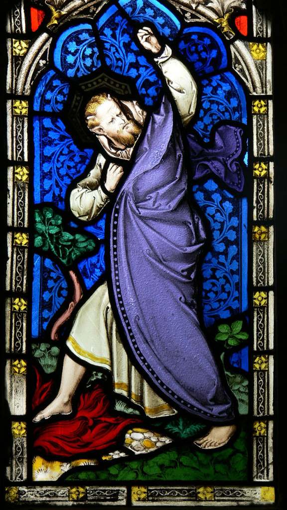 Temptation of Christ Gloucester Cathedral devil