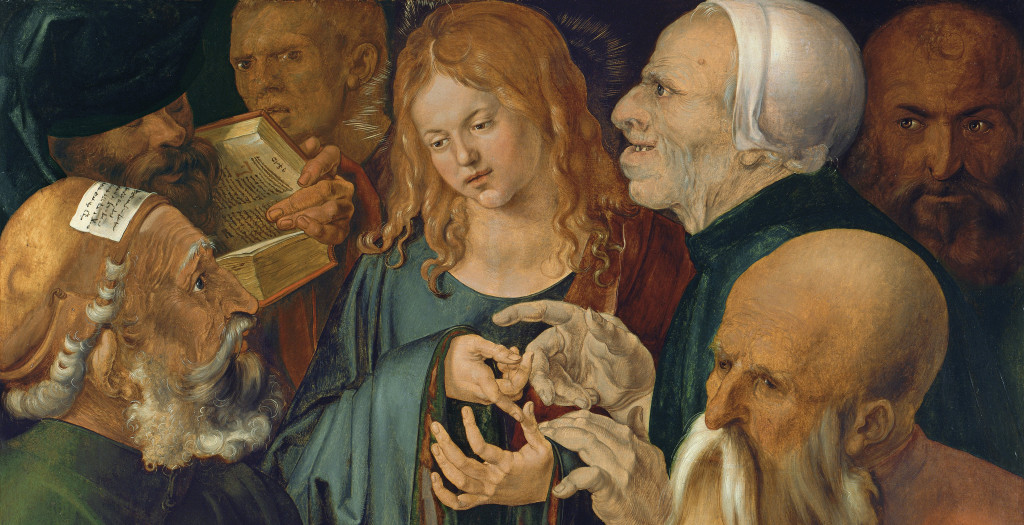 Albrecht_Dürer_-_Jesus_among_the_Doctors Christ top