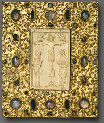 Book Cover with Byzantine Icon of the Crucifixion Metropolitan Museum of Art Accession Number: 17.190.134